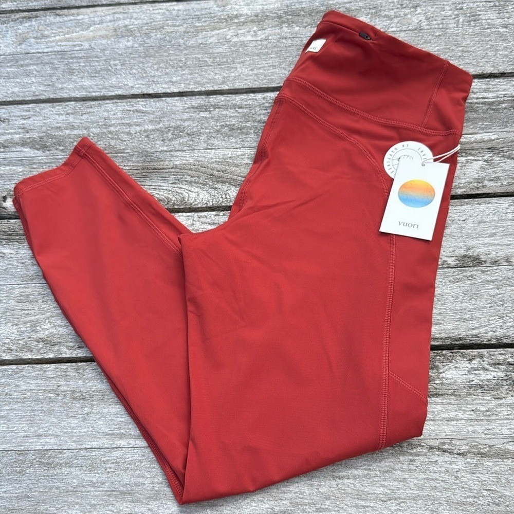Vuori Stride Legging Poppy Women's Extra Large (XL) NWT 🧡✨